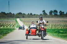 Half day tour of the Bordeaux vineyards in a sidecar
