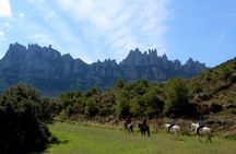 Montserrat hiking and horse riding experience from Barcelona