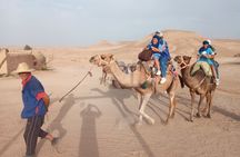 Agafay desert private sunset camel ride from Marrakech
