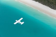 1 hour scenic flight, Whitehaven Beach, Hill Inlet, GBR and Heart Reef