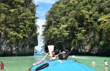 Hong Island snorkeling boat tour with 360° viewpoint from Krabi