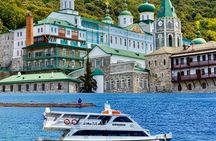 Audioguided luxury cruise to Mount Athos from Ouranoupolis