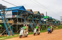 Floating village Vespa and boat sunset tour