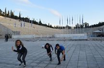 Family treasure hunt adventure in Athens