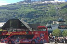 City Sightseeing hop-on hop-off bus tour of Geiranger