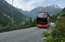 City Sightseeing hop-on hop-off bus tour of Geiranger