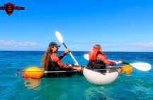 Clear kayak reef tour with pontoons in Maui