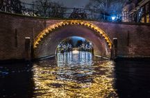 Amsterdam Light Festival canal cruise on a luxury boat