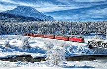 Bernina Express scenic train ride from Sankt Moritz to Tirano