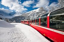 Bernina Express scenic train ride from Sankt Moritz to Tirano