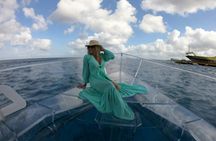 Clear boat ride and snorkel in Cozumel