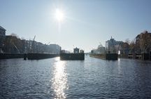 Early morning Amsterdam canals boat tour