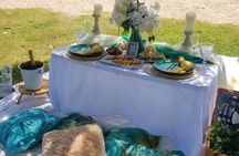 Luxury beachfront picnic with butler in St. Lucia