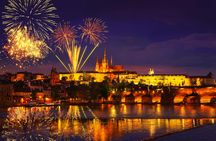 Prague New Year's Eve party pub crawl and Karlovy Lazne entrance