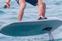 E-foil private surf board lesson in Calheta Beach