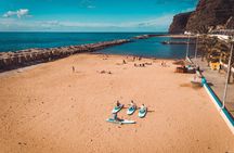 E-foil private surf board lesson in Calheta Beach