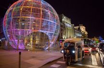 Madrid Christmas lights tour by private Eco Tuk Tuk
