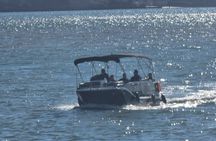 Tagus river night cruise with glass of champagne
