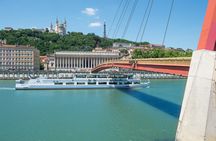 Lyon lunch cruise on the Hermès restaurant boat
