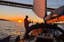 Sunset cruise on the Tagus in Lisbon