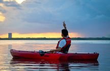 Sunset kayak tour in Cancun Nichupté Lagoon