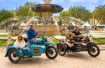 Retro side-car discovery tour of Aix-en-Provence