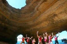 Benagil Caves stand-up paddleboard tour at sunset