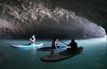 Benagil Caves stand-up paddleboard tour at sunset