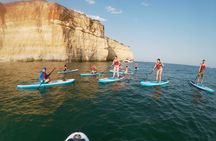 Benagil Caves stand-up paddleboard tour at sunset