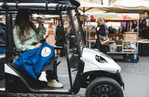 Rome city center food tour in golf cart