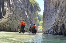 River trekking guided experience in the Alcantara Gorges