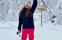 Classic snowshoeing tour in Levi