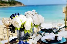 Private picnic on a Saint Martin beach