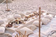 Private picnic on a Saint Martin beach