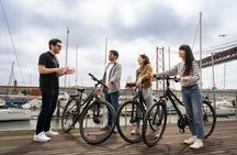Lisbon bike tour, Tagus cruise and helicopter flight