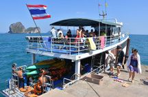 Big boat snorkel tour to 4 islands and Emerald Cave from Koh Lanta