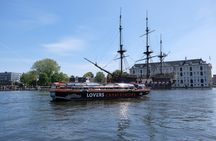 Amsterdam canal cruise by semi open boat