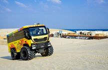 Monster bus tour in the desert with Al Majles Resort day pass