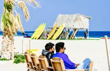 Monster bus tour in the desert with Al Majles Resort day pass
