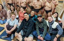 Morning sumo practice viewing with guide in Tokyo