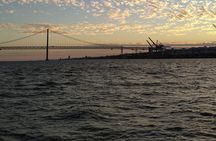 Sunset boat tour  in Lisbon on Tagus estuary