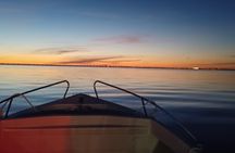 Sunset boat tour  in Lisbon on Tagus estuary