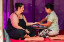 Sunrise yoga, holy bathing and palm reading experience in Bali