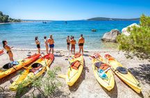 Guided kayaking tour with snorkeling stops from Split