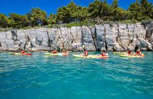 Guided kayaking tour with snorkeling stops from Split