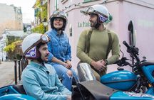 Vintage sidecar motorcycle tour of Montmartre and Latin Quarter neighborhoods