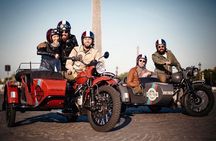 Vintage tour of Paris on a sidecar motorcycle