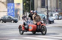 Vintage tour of Paris on a sidecar motorcycle