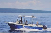 Glavotok and Beli taxi boat roundtrip transfer