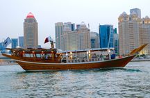Doha sightseeing cruise onboard an Arabic dhow boat